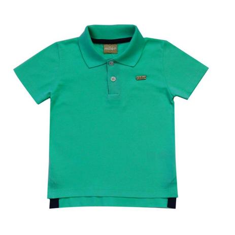 camisa infantil menino gola polo turmalina milon Menor preço em camisa infantil menino gola polo turmalina milon