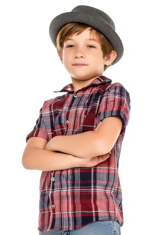 Camisa Infantil Menino Manga Curta Xadrez Digi - Camisas Masculinas -  Magazine Luiza