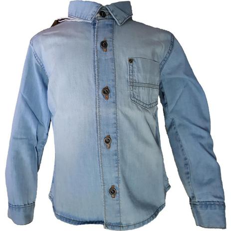 camisa jeans menino