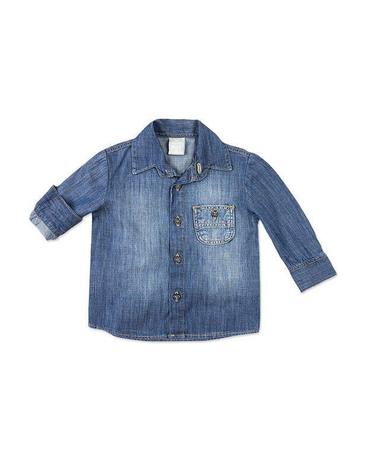 camisa jeans de bebe