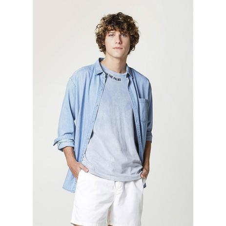 camisa jeans hering masculina