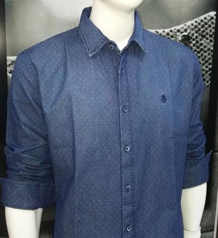 blusa jeans masculina manga longa
