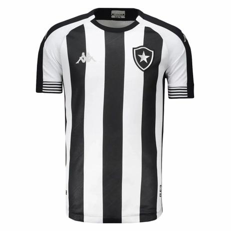 Camisa Kappa Botafogo Oficial I 2020/21 Masculina Menor preço em Camisa Kappa Botafogo Oficial I 2020/21 Masculina