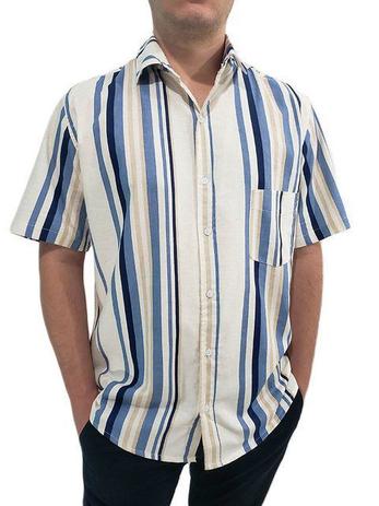 camisa de listra masculina