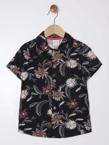 camisa infantil floral