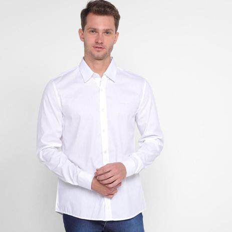 camiseta calvin klein manga longa masculina