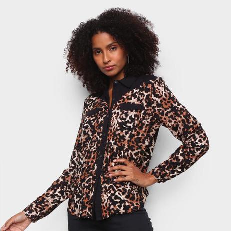 camisa animal print feminina