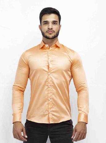 camisa coral masculina