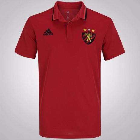 Camisa Masculina Pólo Sport Recife Vermelho adidas 2016 Menor preço em Camisa Masculina Pólo Sport Recife Vermelho adidas 2016