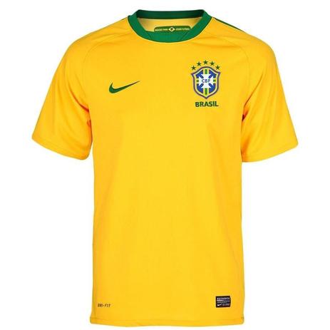 Camisa Nike Seleção Brasil 2010 Amarela Torcedor Menor preço em Camisa Nike Seleção Brasil 2010 Amarela Torcedor