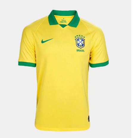 Camisa Original Seleção Brasil I Amarelo e Verde Menor preço em Camisa Original Seleção Brasil I Amarelo e Verde
