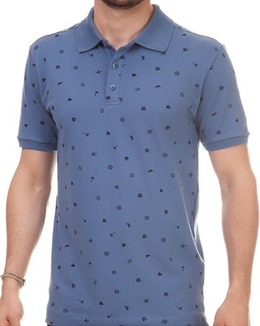 camisetas polo estampadas