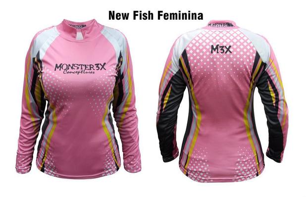 Camisa Pesca Faminina New Fish P Monster 3X Menor preço em Camisa Pesca Faminina New Fish P Monster 3X