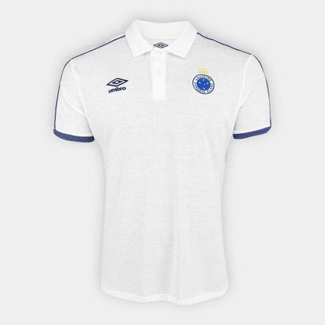 Camisa Polo Cruzeiro 2019 Viagem Masculina - Branco+Marinho - DASS Menor preço em Camisa Polo Cruzeiro 2019 Viagem Masculina - Branco+Marinho - DASS
