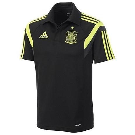 Camisa Pólo Espanha adidas Copa 2014 Viagem Preta Menor preço em Camisa Pólo Espanha adidas Copa 2014 Viagem Preta