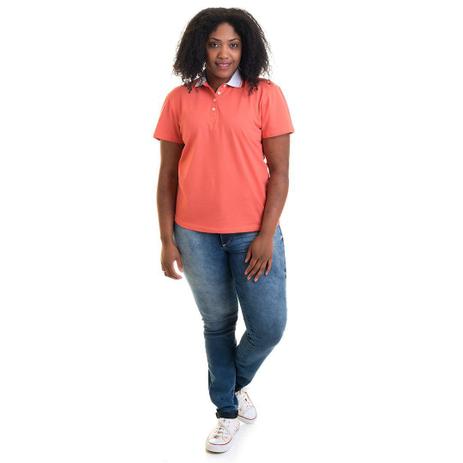 polo feminina plus size