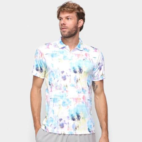 Camisa Polo Fila Aztec Box Colors Masculina Menor preço em Camisa Polo Fila Aztec Box Colors Masculina