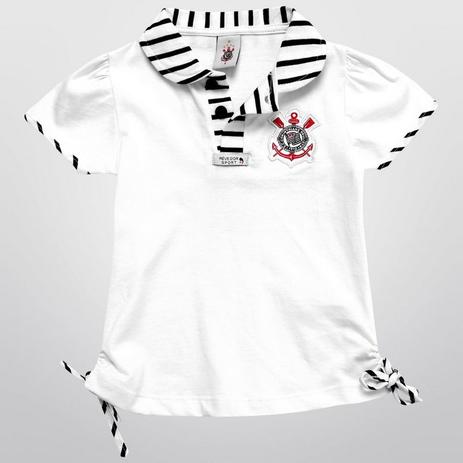 Camisa Polo Infantil Corinthians Feminina Oficial - Revedor Menor preço em Camisa Polo Infantil Corinthians Feminina Oficial - Revedor