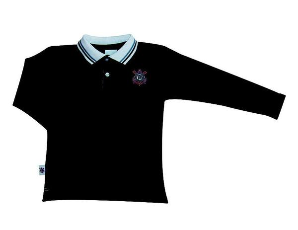 Camisa Polo Infantil Corinthians Manga Longa Oficial - Revedor Menor preço em Camisa Polo Infantil Corinthians Manga Longa Oficial - Revedor