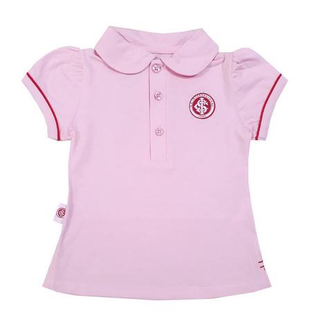 Camisa Polo Infantil Internacional Rosa Oficial - Revedor Menor preço em Camisa Polo Infantil Internacional Rosa Oficial - Revedor