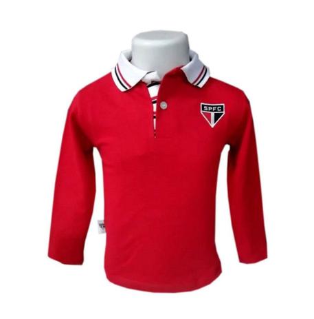 camisa são paulo manga longa