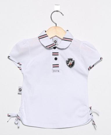 Camisa Polo Infantil Vasco Feminina Oficial - Revedor Menor preço em Camisa Polo Infantil Vasco Feminina Oficial - Revedor