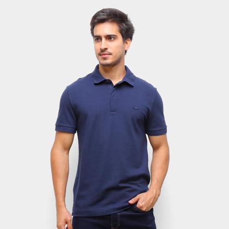 Camisa Polo Lacoste Paris Regular Fit Strech Masculina - Camisas Pólo Masculinas - Magazine Luiza