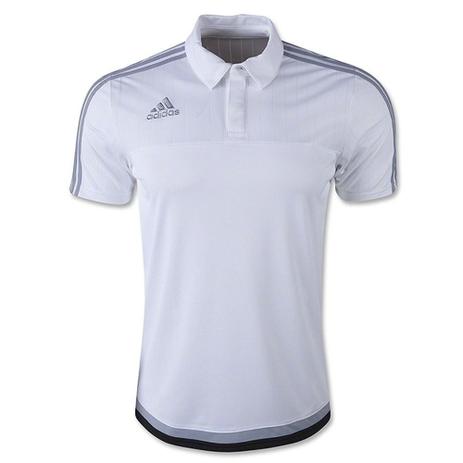 Camisa Pólo Masculina adidas Tiro15 Climalite Branca Menor preço em Camisa Pólo Masculina adidas Tiro15 Climalite Branca