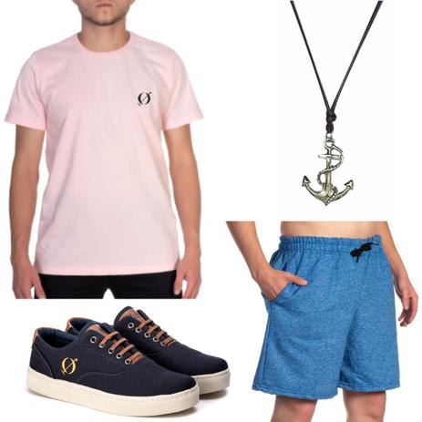 bermuda com tenis masculino