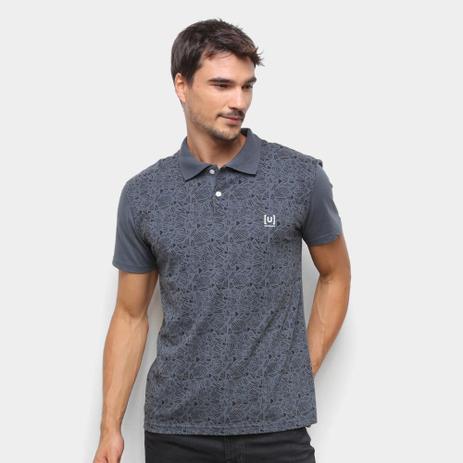 camiseta polo masculina estampada