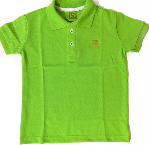 polo infantil verde