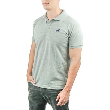 camisa polo cor cinza