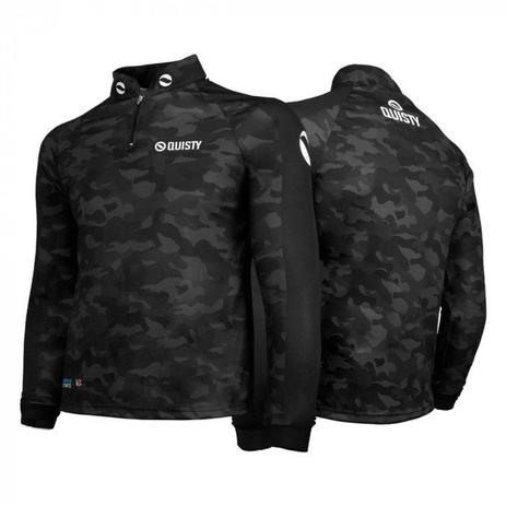 Menor preço em Camisa Pro Elite Army Black Pesca Esportiva DryUv50+ - Quisty