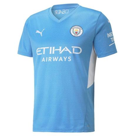 Camisa Puma Manchester City I Torcedor Masculina - Azul Menor preço em Camisa Puma Manchester City I Torcedor Masculina - Azul