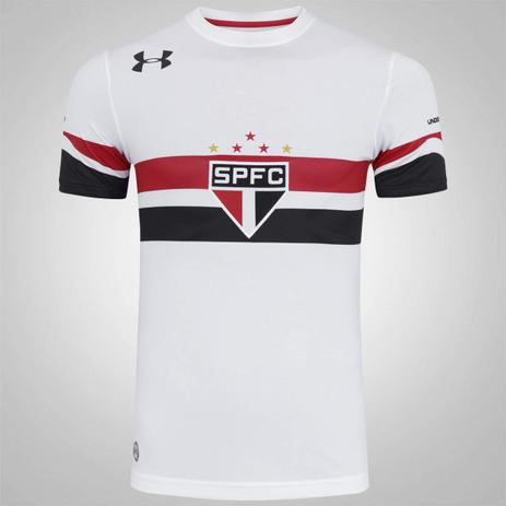 Camisa São Paulo Under Armour Branca 2017 Modelo Torcerdor Menor preço em Camisa São Paulo Under Armour Branca 2017 Modelo Torcerdor