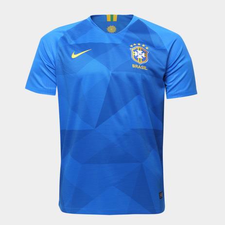 Camisa seleção brasileira blusa Brasil oficial azul 2018 masculina - Cbf Menor preço em Camisa seleção brasileira blusa Brasil oficial azul 2018 masculina - Cbf