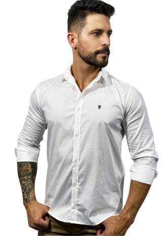 Camisa slim fit elastano Clearance
