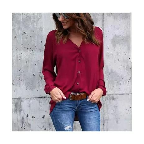 camisa feminina social