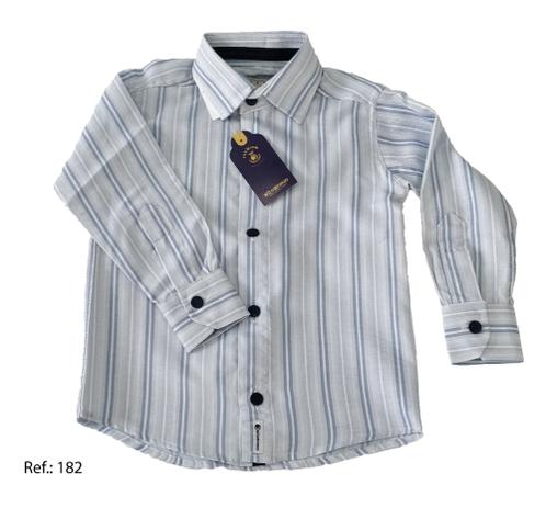 camisa social listrada masculina