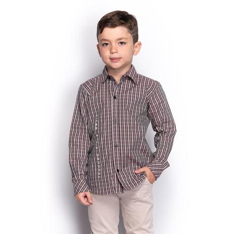 camisa manga longa social infantil