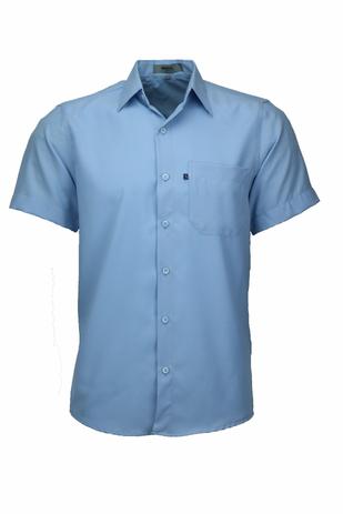 camisa botão manga curta masculina