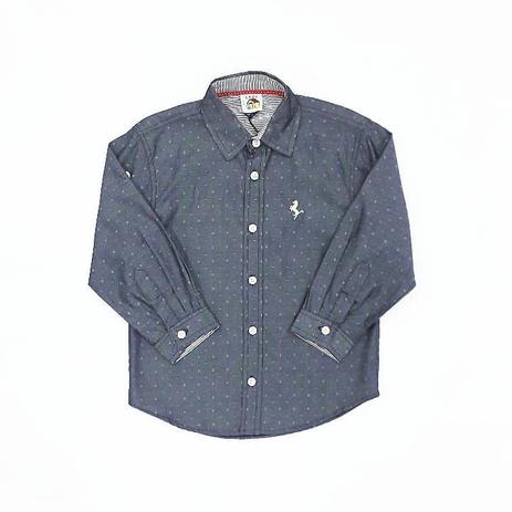 camisa manga longa social infantil