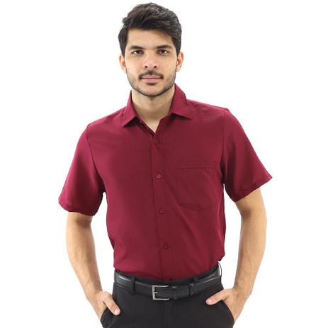 camisa botão lisa