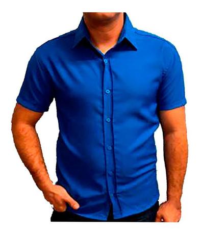 camisa social masculina slim fit