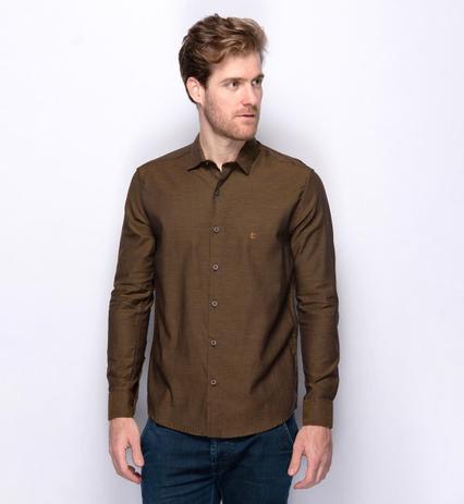 camisa de algodão manga comprida