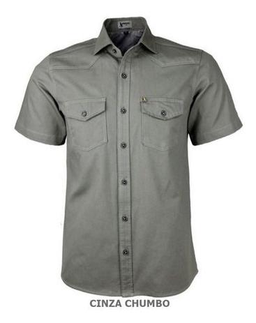 Camisa Social Masculina Review Estilo Militar Manga Curta Nf - Amil Premium Menor preço em Camisa Social Masculina Review Estilo Militar Manga Curta Nf - Amil Premium