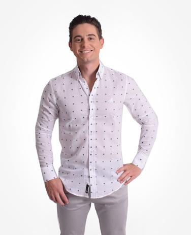 camisa social masculina branca slim