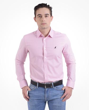 Camisa Social Masculina Slim Rosa - Hórus oficial Menor preço em Camisa Social Masculina Slim Rosa - Hórus oficial