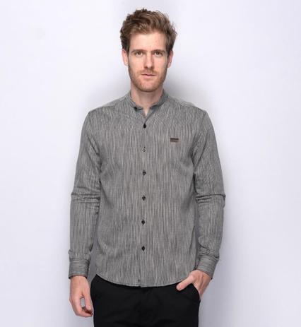 camisa social masculina de linho