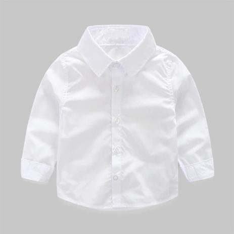 camisa branca bebe 1 ano